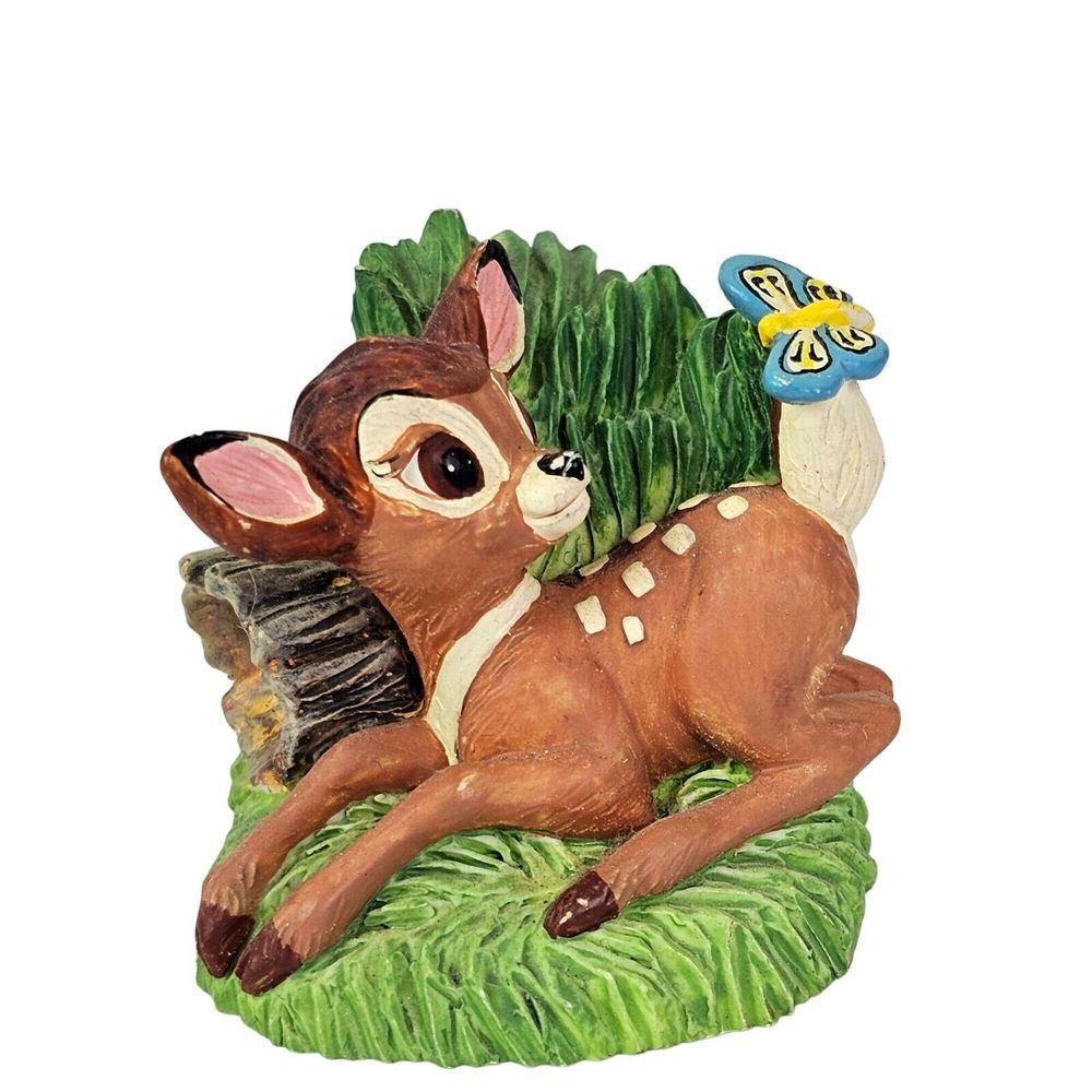 Disney Lenox Magic‎ Thimble Collection Bambi Fawn Deer Butterfly Figurine